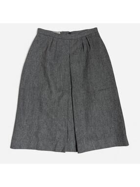 Vintage Gray Wool Blend Skirt